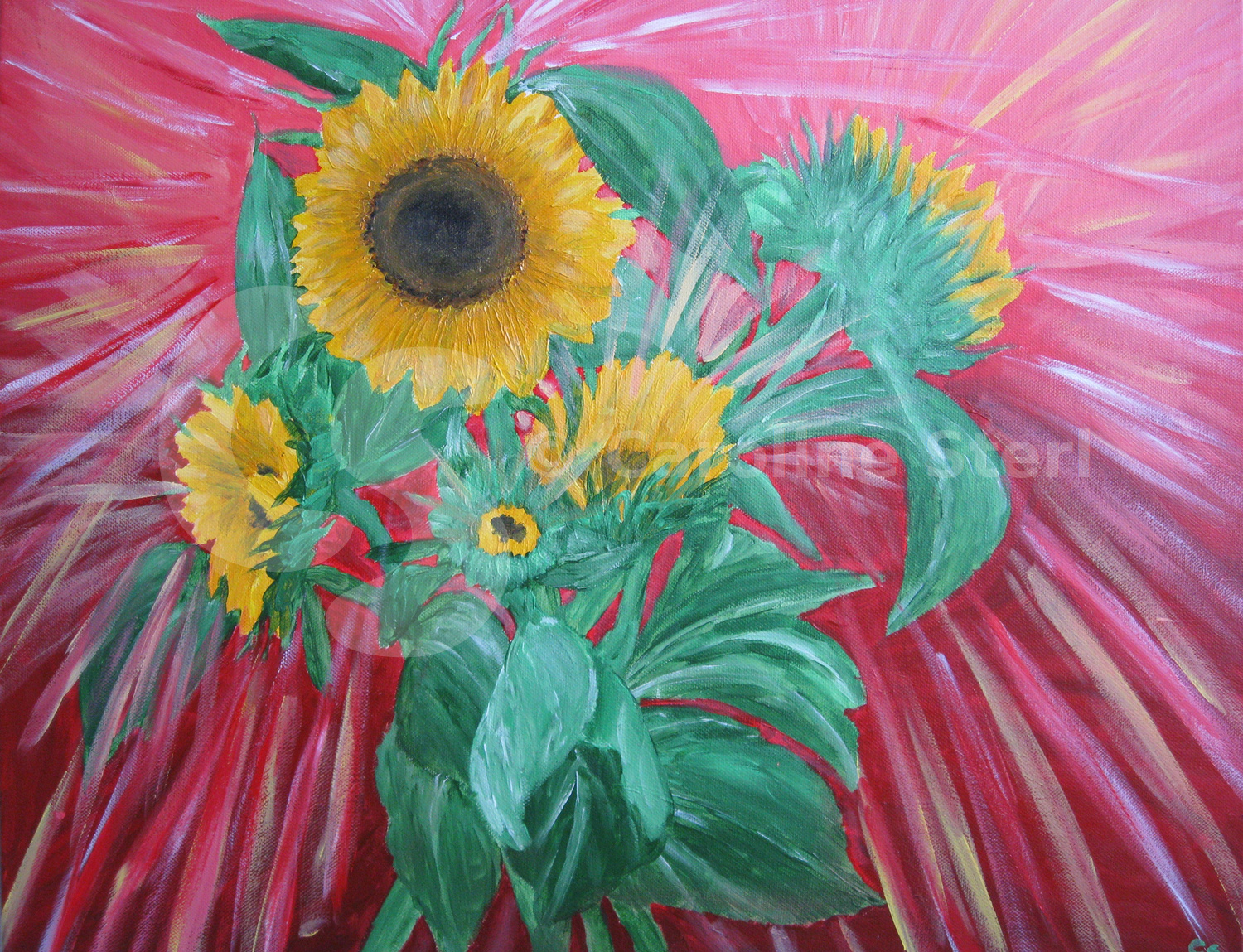 Painting: My Sunflowers